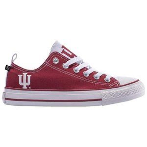 Skicks IU Womens 7 Red/White Indiana University Hoosiers Canvas Low Top Sneakers